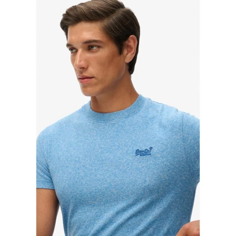 سوبر دراي تيشيرت قطن عضوي بشعار أساسي